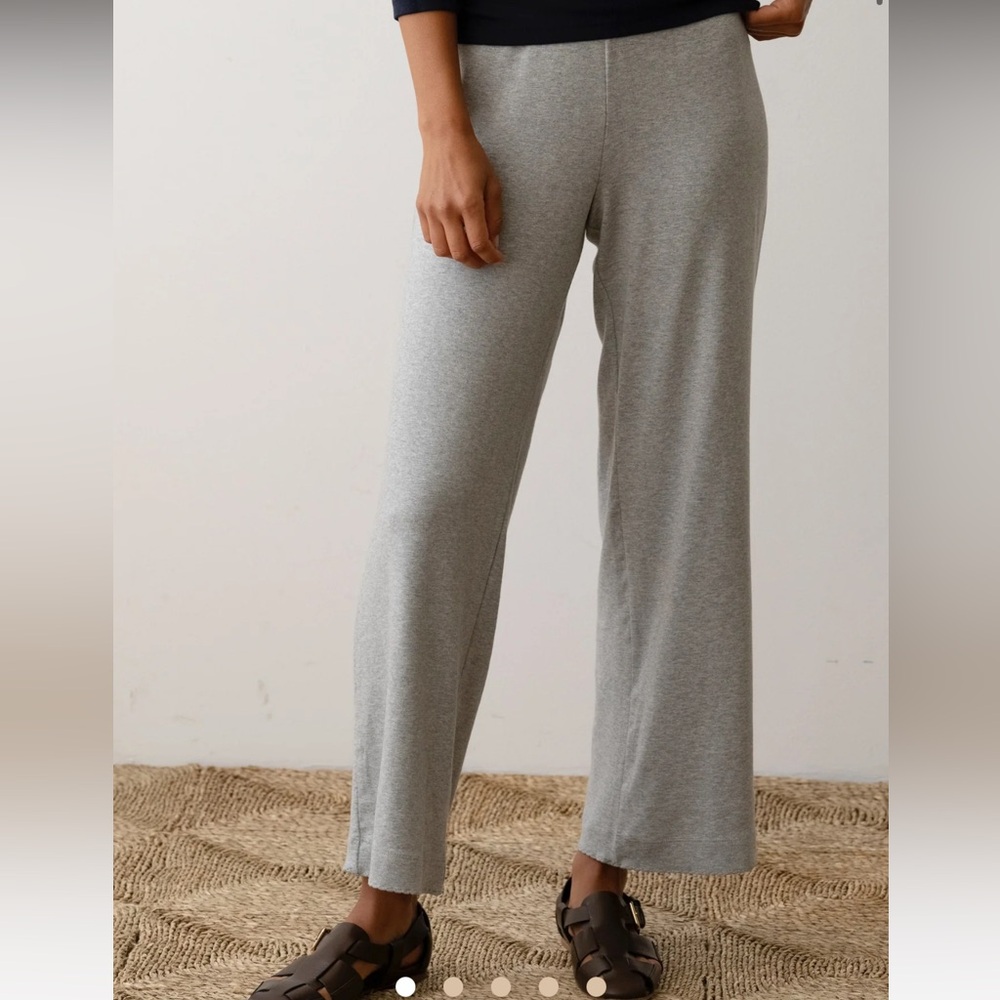 DONNI. Light Gray Wide-Leg Track Pants